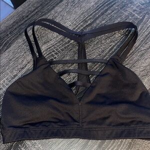 Victoria's Secret Black Ladder Sports Bra